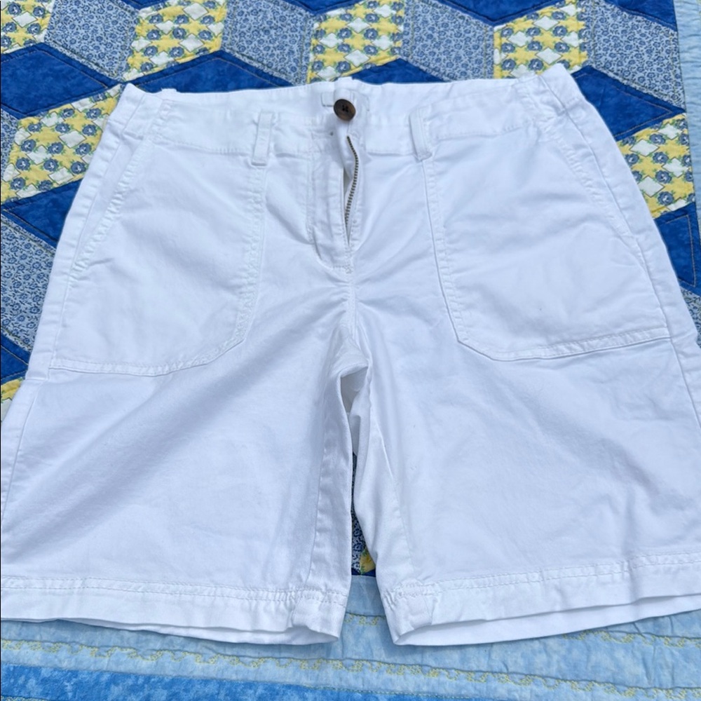 Women's White Casual Shorts